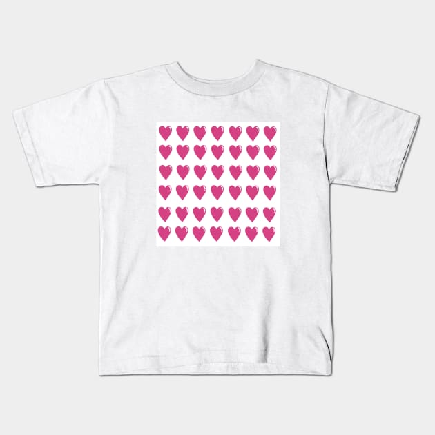 Heart hearts pink love Kids T-Shirt by camilovelove